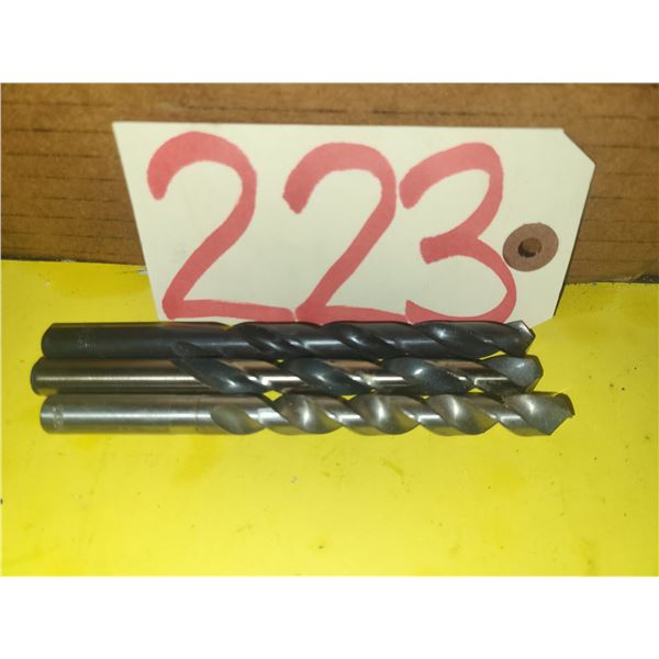 Lot(3) of Drill 7/16" regrinded tip with split point