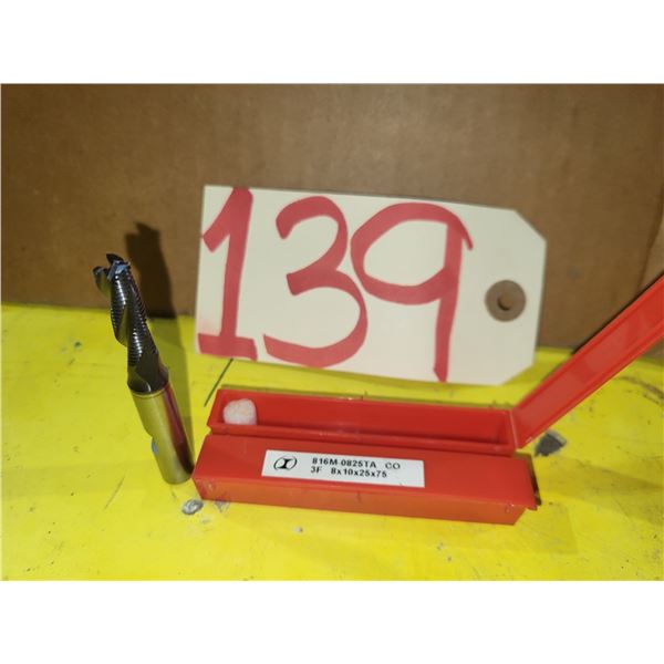 New HSS Rougher End Mill 8mm 3fl. Shank 10mm