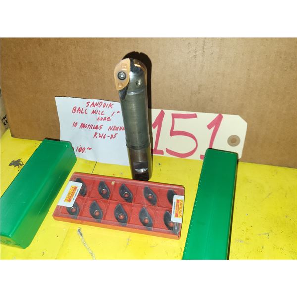 SandVik Ball Mill 1" with Inserts(10)