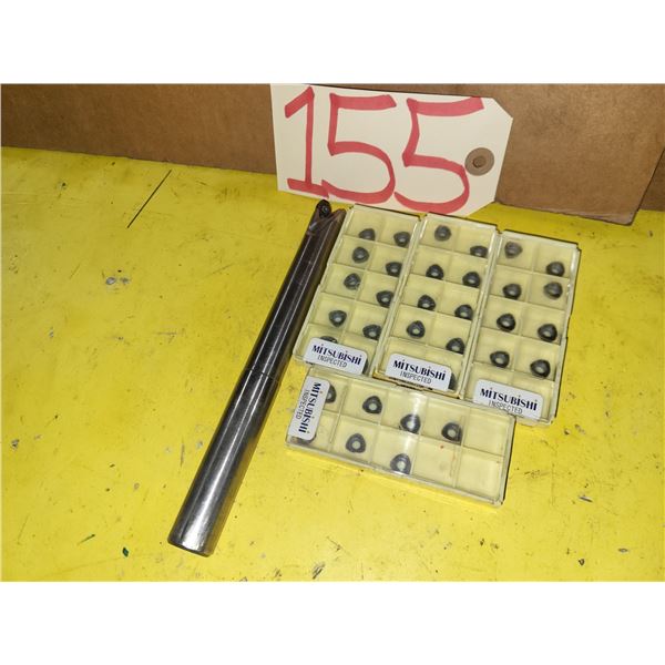 New Mitsubishi Indexable Feed Mill 3/4" with Inserts(39)