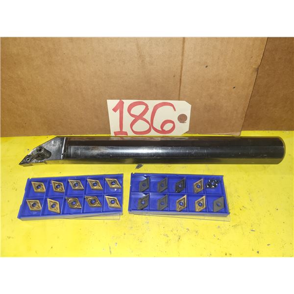 KENNAMETAL 1759721R00 Boring Bar 1"1/2 with Inserts(20) DCMT-432