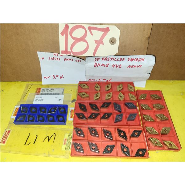 New SANDVIK Inserts(40) DNMG 442 with Shim(10)