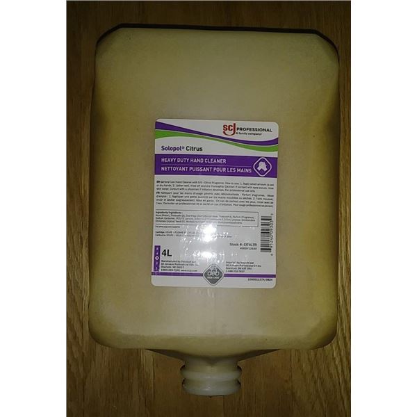 Solopol Citrus Hand Soap - 4x4L and wall dispenser
