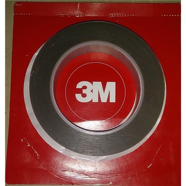Set (2) of 3M 1" x 36 yds PTFE Skived Film Tape Gray 6.8 mil Silicone