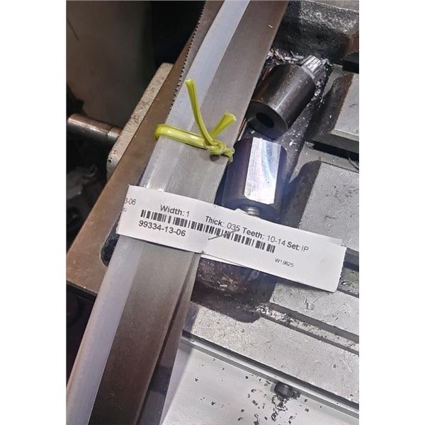 Set(2) of Starrett Versatix MP 1" x .035" x 10-14/P 99334-13-06   BandSaw blade 13' 06"  (162"