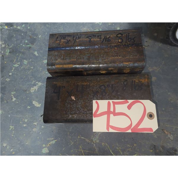 Set(2) de Tube Carré 8"