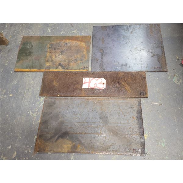 Lot(4) de Plaques d'acier