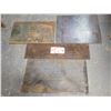 Image 1 : Lot(4) de Plaques d'acier