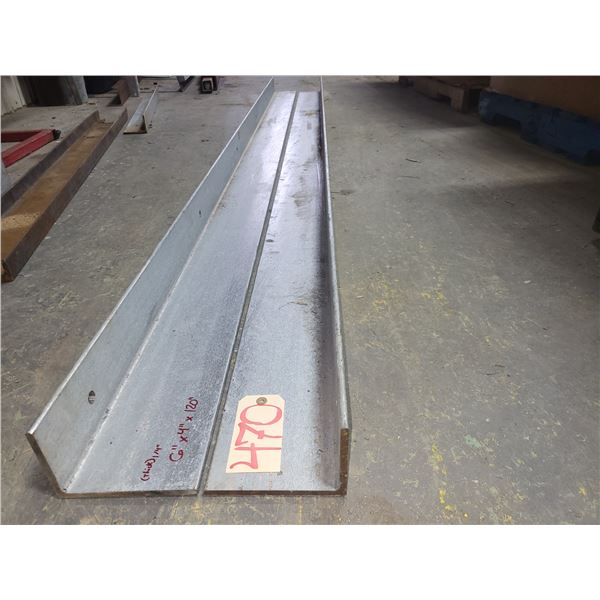 Set(2) de Fer Angle 6" x 4" x 120" (1/4")