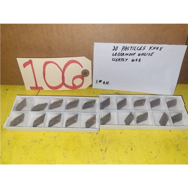 Lot of Inserts(20) KNUX