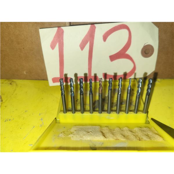 Box(10) of Assorted End Mill shank 1/8"
