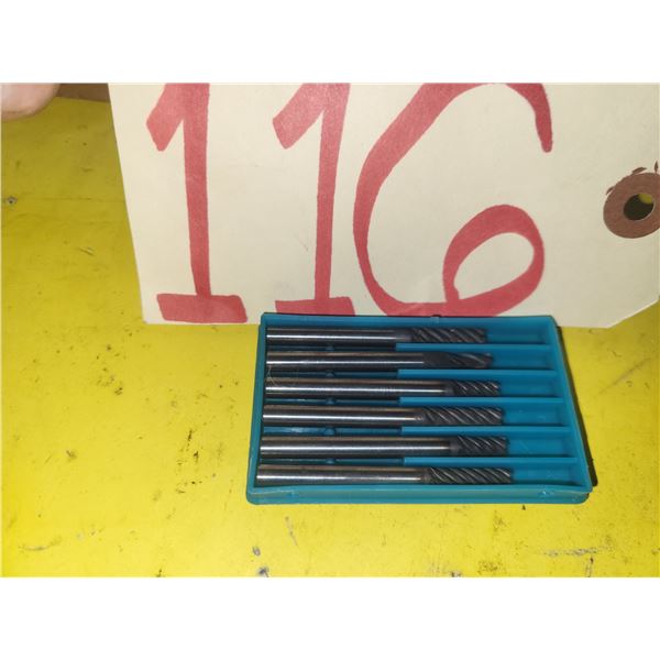 Box(6) of assorted Solid Carbide End Mill shank 3/16"