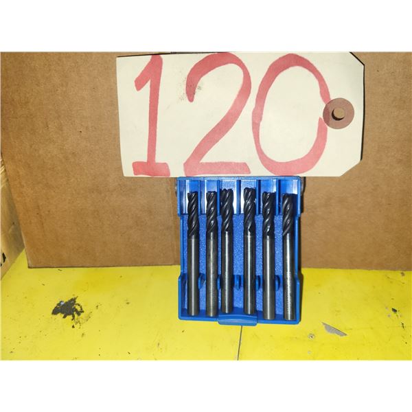 Box(6) of assorted Solid Carbide End Mill 1/4" 4fl.