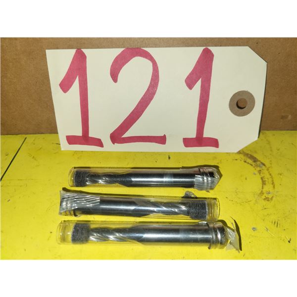 Lot(3) of Solid Carbide End Mill 1/4" 4fl. Shank 3/8"