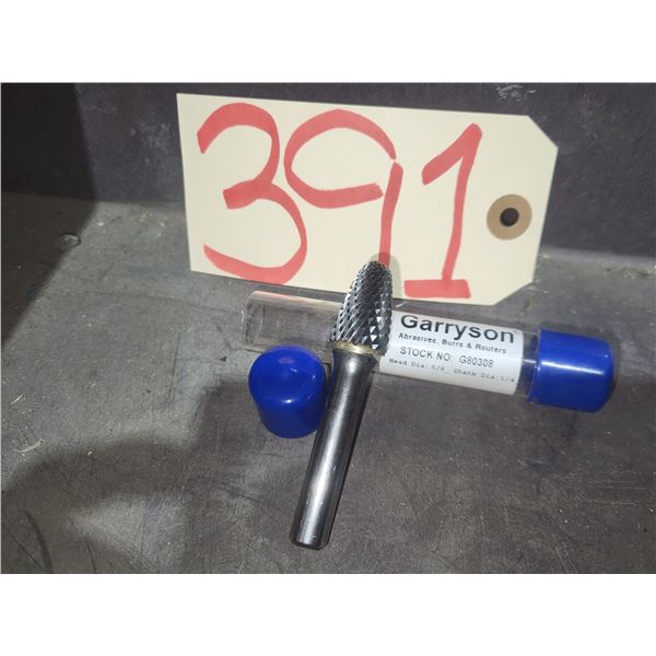 GARRYSON Carbide Burr shank 1/4" for hard steel / Stainless