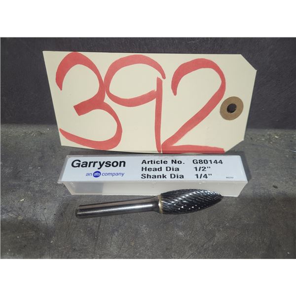 GARRYSON Carbide Burr shank 1/4" for hard steel / Stainless