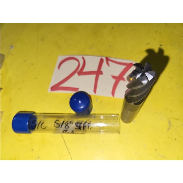 SAFREC Solid Carbide End Mill 5/8" 5fl. Rad. Coolant hole