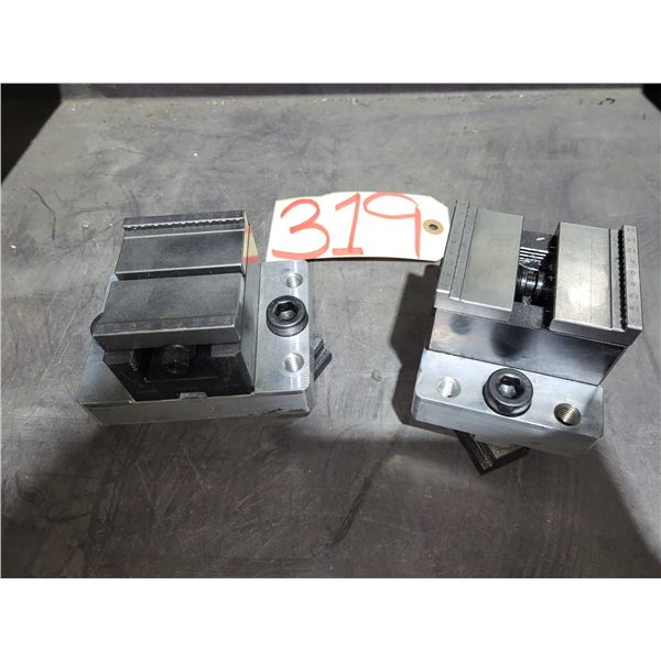Set of CNC Vises 3"x 2" on plate to clamp