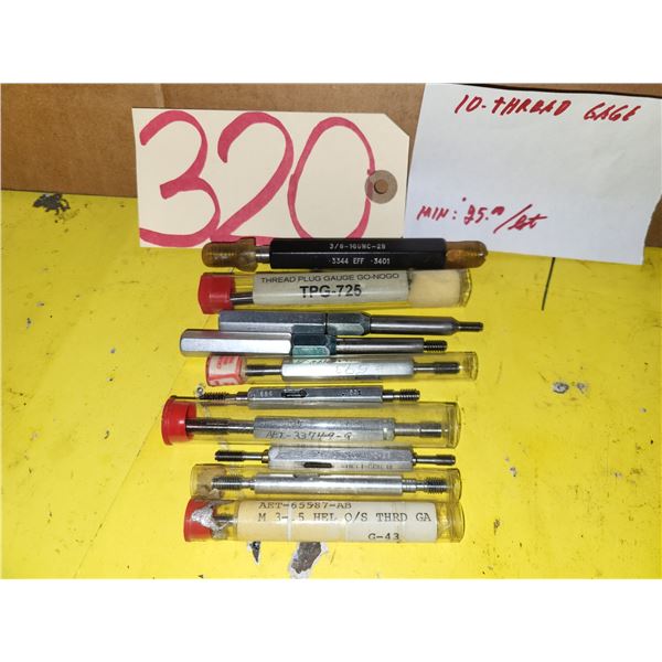 Lot(10) of Thread Gages