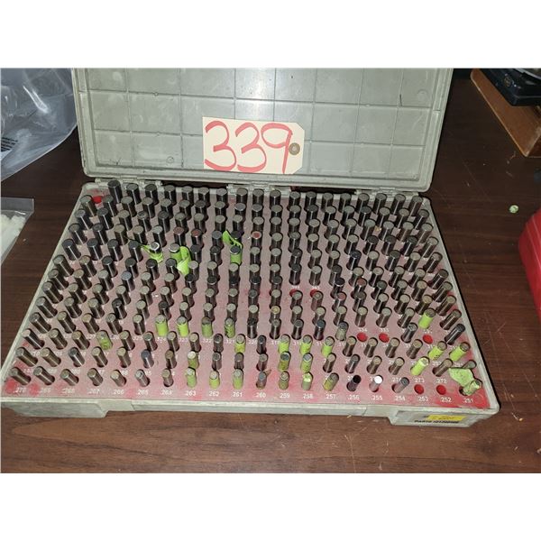 Incomplet Box of Pin Plug Gage .251" - .500"