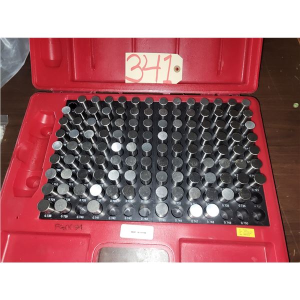 Incomplet Box of Pin Plug Gage .626" - .750"