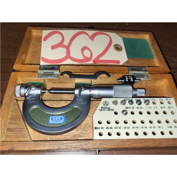 Mitutoyo 126-137 Thread Micrometer 0-1"