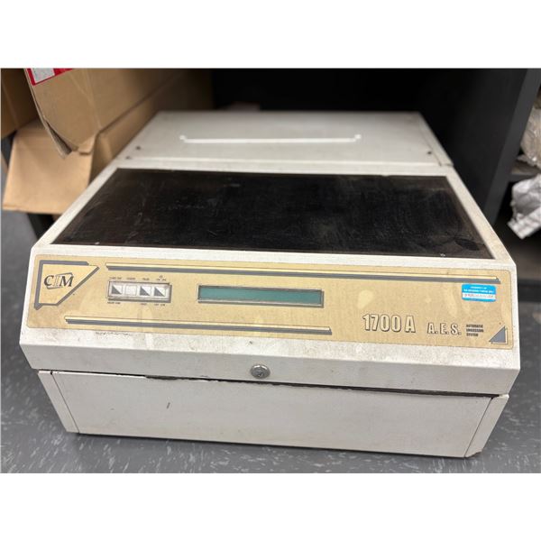 CIM 1700A A.E.S. Embossing Machine with Pack of Metal Label (description)