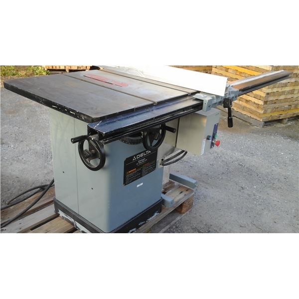 Banc de scie Delta Unisaw 10" 3 HP 575 Volt