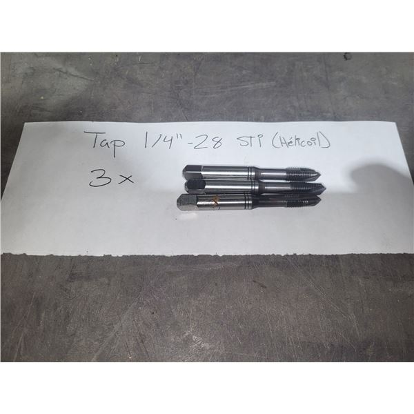 Lot(3) of Tap 1/4"-28 STI (helicoil)