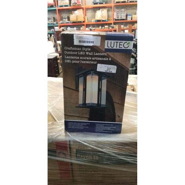 AS NEW LUTEC CRAFTSMAN STYLE OUTDOOR LED WALL LANTERN