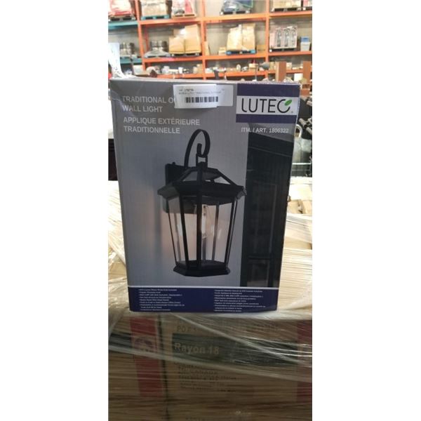 AS NEW LUTEC TRADITIONAL OUTDOOR WALL LIGHT