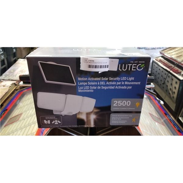 LUTEC MOTION ACTIVATED SOLAR SECURITY LED LIGHT