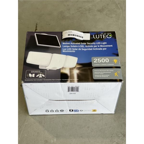 LUETEO MOTION ACTIVATED SOLAR SECURITY LED LIGHT