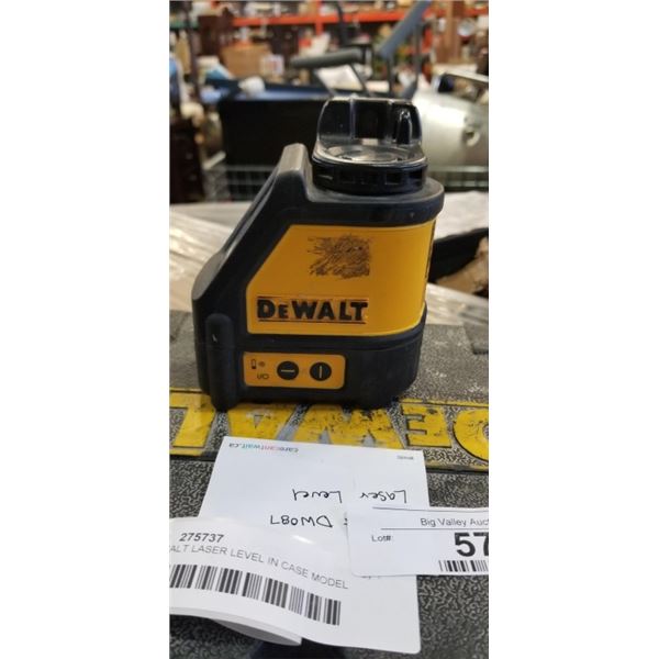 DEWALT LASER LEVEL IN CASE MODEL DW087