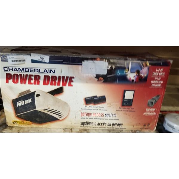 BRAND NEW CHAMBERLAIN POWER DRIVE GARAGE DOOR OPENER