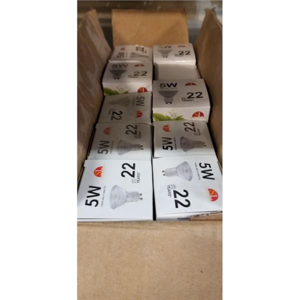 BOX OF 20 NEW 5W LIGHT BULBS