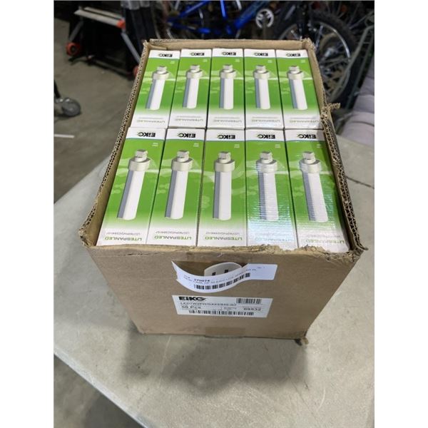NEW CASE OF 50 EIKO LITE SPAN LED PL TUBE GX23 BULBS