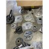 Image 2 : HUGE BOX OF NEW AND USED BIKE PARTS INCLUDING SPROKCETS, BRAKES, KICKSTANDS, QUICK RELEASES, CRANK P