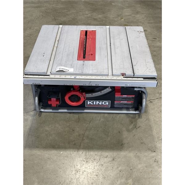KING INDUSTRIAL PORTABLE TABLE SAW