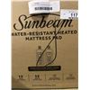 Image 3 : SUNBEAM WATER RESISTANT HEATED MATTRESS PAD, QUEENSIZE