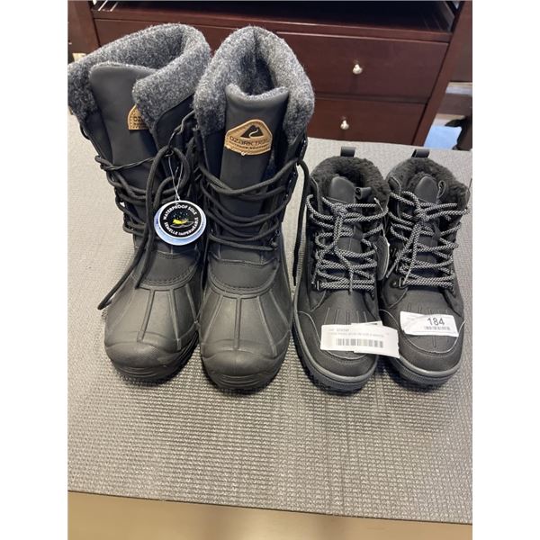 2 NEW PAIRS MENS 3M SIZE 8 WINTER BOOTS