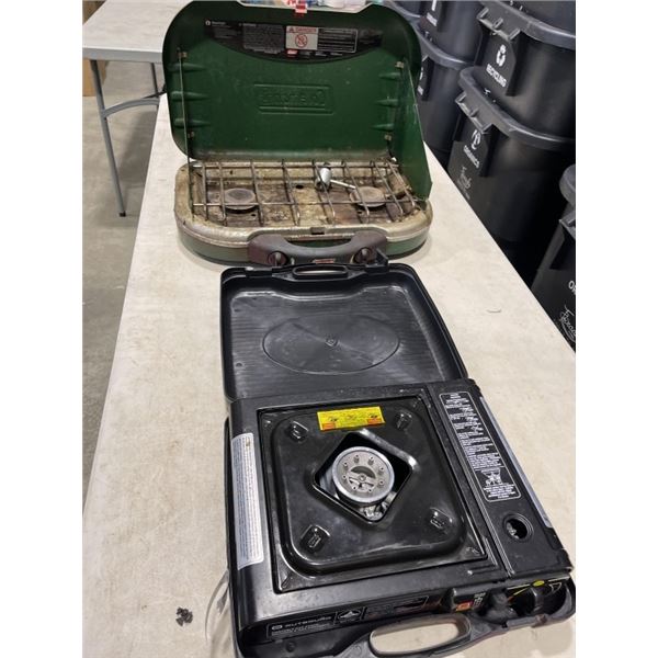 2 PORTABLE GAS CAMP STOVES