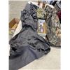 Image 1 : CAMO HUNTING JACKETS AND COVERALLS AND HIGH HEAT SPRAY PAINTS, 2 FLASKS
