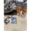 Image 2 : CAMO HUNTING JACKETS AND COVERALLS AND HIGH HEAT SPRAY PAINTS, 2 FLASKS