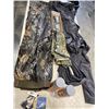 Image 3 : CAMO HUNTING JACKETS AND COVERALLS AND HIGH HEAT SPRAY PAINTS, 2 FLASKS