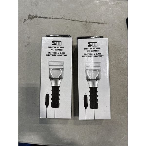2 NEW ELECTRIC HEATED ICE SCRAPERS