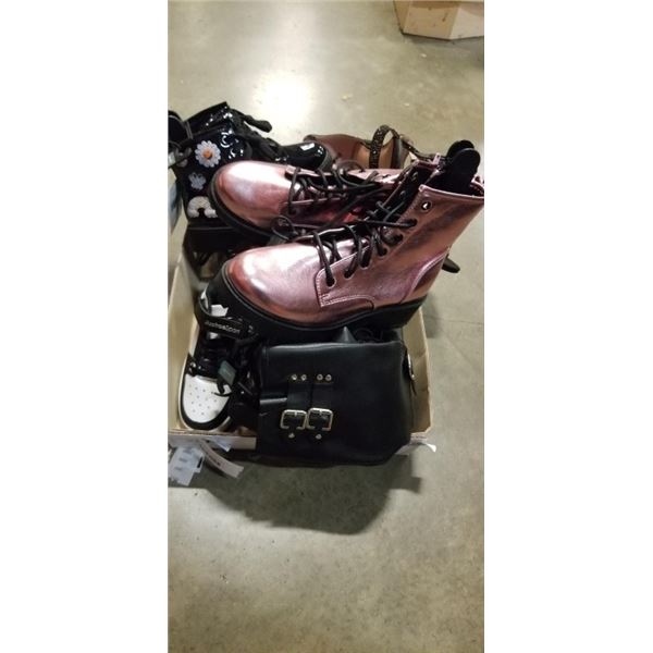 TRAY OF NEW GIRLS SHOES ASSORTED SIZESS - SZE 13 TO 5