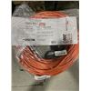 Image 1 : NEW 200FT ORANGE HEAVY DUTY INDOOR OUTDOOR LIGHTED 3 WIRE EXTENSION CORD, 16AWG
