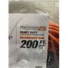 Image 3 : NEW 200FT ORANGE HEAVY DUTY INDOOR OUTDOOR LIGHTED 3 WIRE EXTENSION CORD, 16AWG