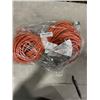 Image 2 : NEW 50FT ORANGE HEAVY DUTY INDOOR OUTDOOR LIGHTED 3 WIRE EXTENSION CORD